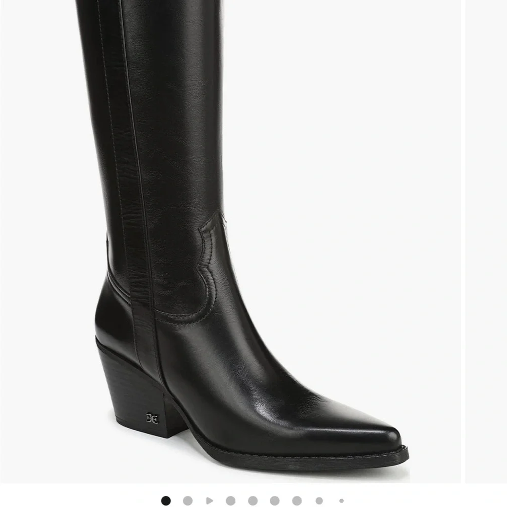 Sam Edelman Black Western Boots - Picture 5 of 5
